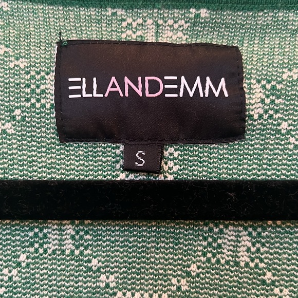 ELL AND EMM DIAMOND EE PRINT CARDIGAN - Picture 3 of 4